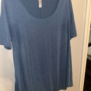 LuLaRoe Soft Blue Short Sleeve Top